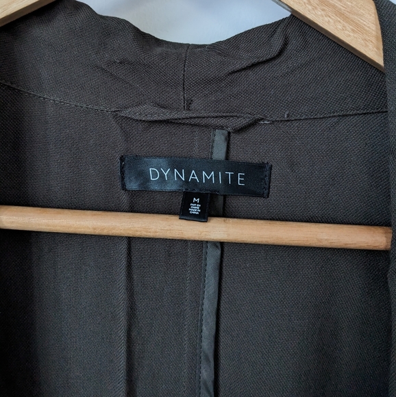 Midi green duster jacket - Picture 3 of 8